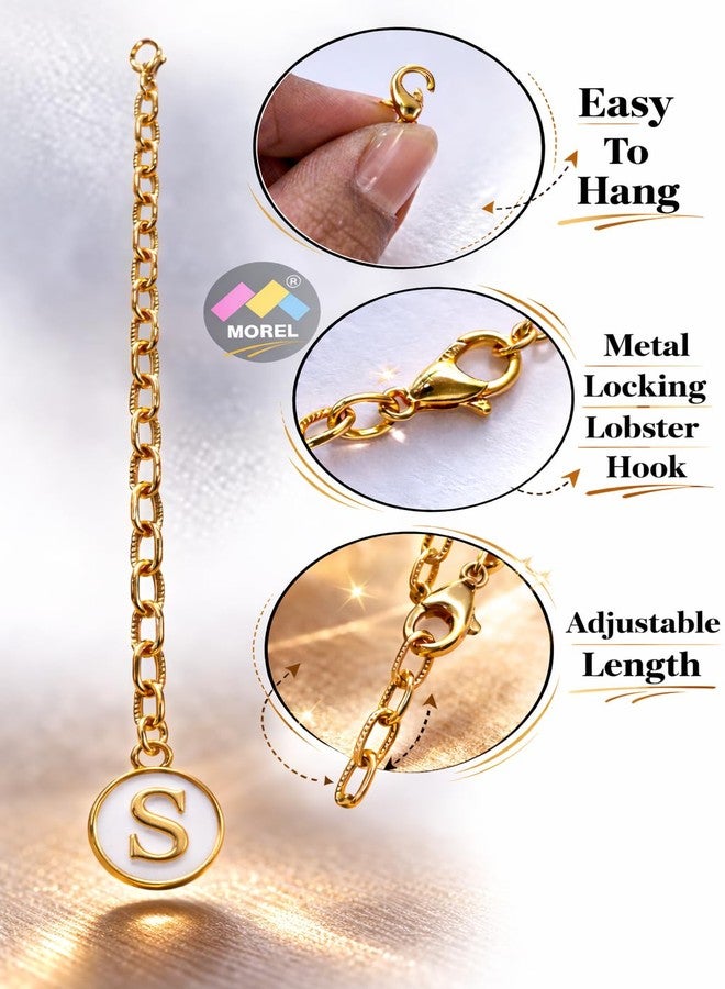 morel LETTER S MINI DECORATIVE DESIGN CHARM ACCESSORIES FOR STANLY CUP, INITIAL CHAIN WATER BOTTLE HANDLE NAME ID CHARM FOR TUMBLER CUPS|IDEAL BIRTHDAY GIFT. - Image 4