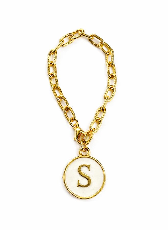 morel LETTER S MINI DECORATIVE DESIGN CHARM ACCESSORIES FOR STANLY CUP, INITIAL CHAIN WATER BOTTLE HANDLE NAME ID CHARM FOR TUMBLER CUPS|IDEAL BIRTHDAY GIFT. - Image 2