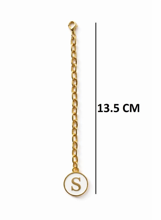 morel LETTER S MINI DECORATIVE DESIGN CHARM ACCESSORIES FOR STANLY CUP, INITIAL CHAIN WATER BOTTLE HANDLE NAME ID CHARM FOR TUMBLER CUPS|IDEAL BIRTHDAY GIFT. - Image 3