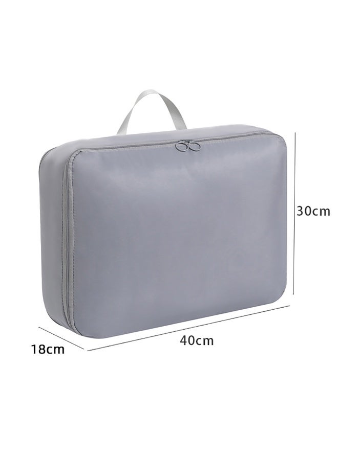 2 Pieces Travel Luggage Organizer for Carry On Luggage, Space Saving Compression Storage Bags for Clothes Organizer Travel and Home Use (Grey)  - Image 2