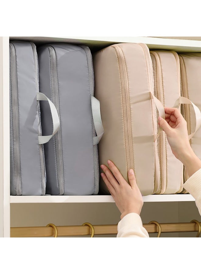 2 Pieces Travel Luggage Organizer for Carry On Luggage, Space Saving Compression Storage Bags for Clothes Organizer Travel and Home Use (Grey)  - Image 4