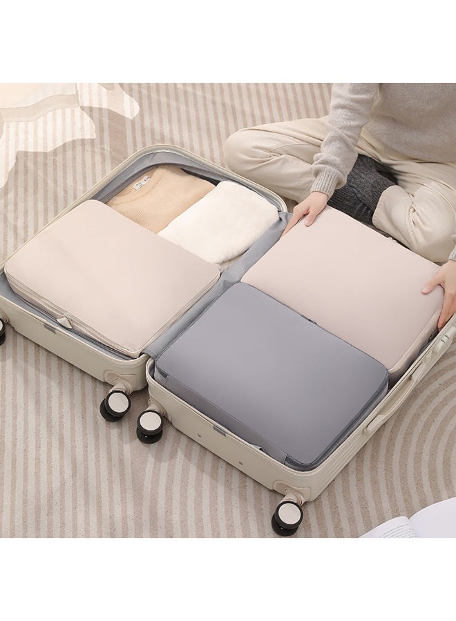 2 Pieces Travel Luggage Organizer for Carry On Luggage, Space Saving Compression Storage Bags for Clothes Organizer Travel and Home Use (Grey)  - Image 3