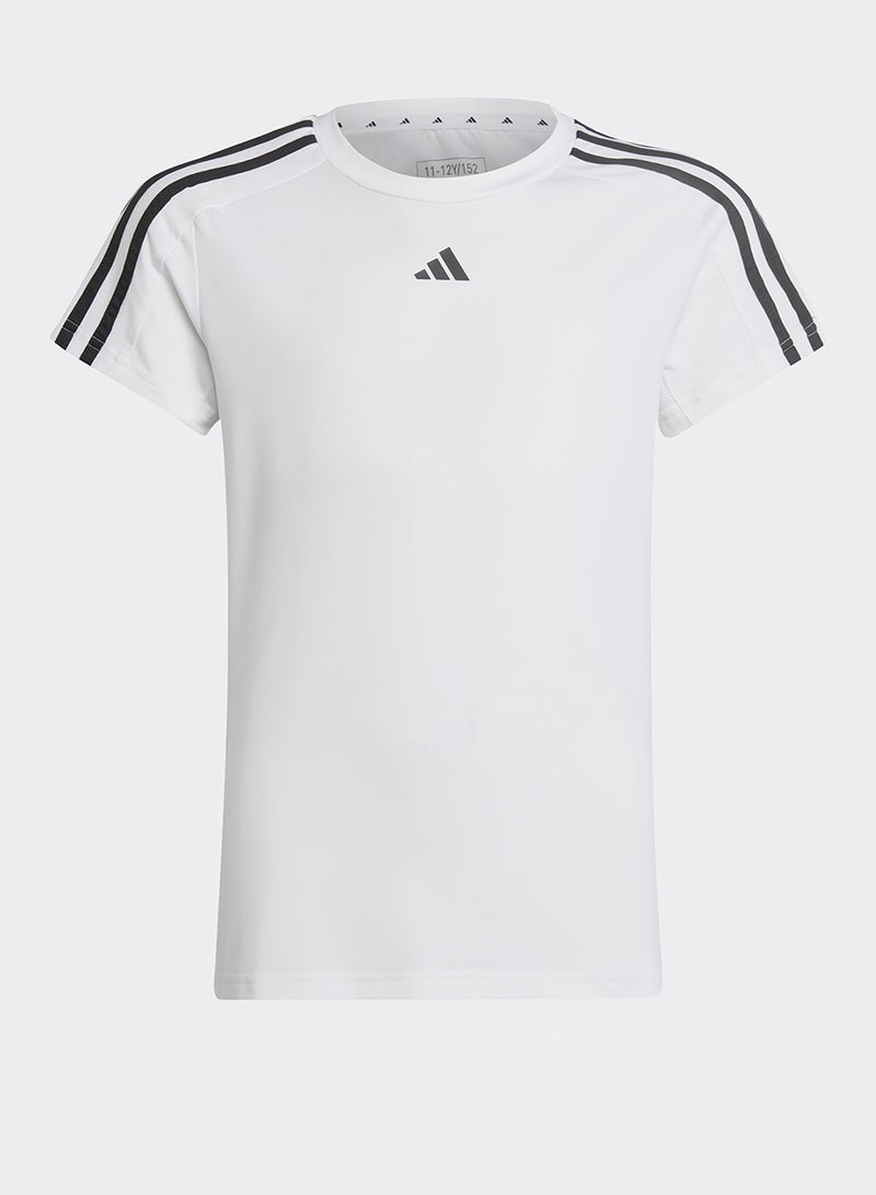 Adidas Youth 3-Stripes Essential Aeroready T-Shirt - Image 1