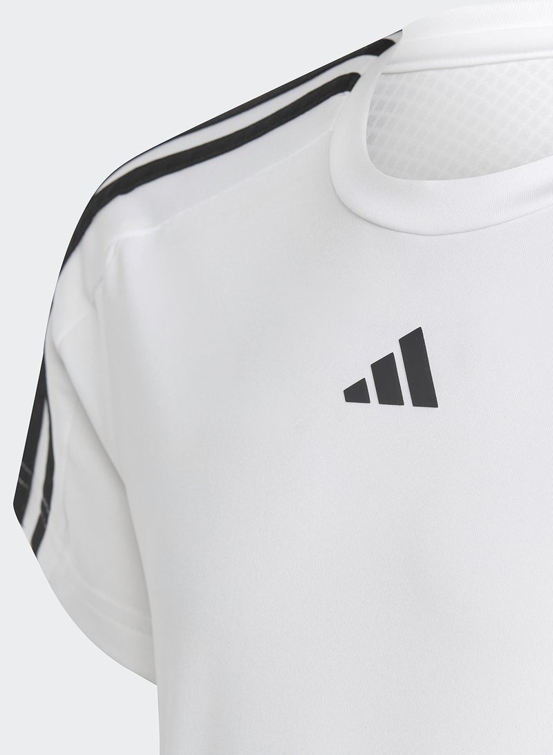 Adidas Youth 3-Stripes Essential Aeroready T-Shirt - Image 4