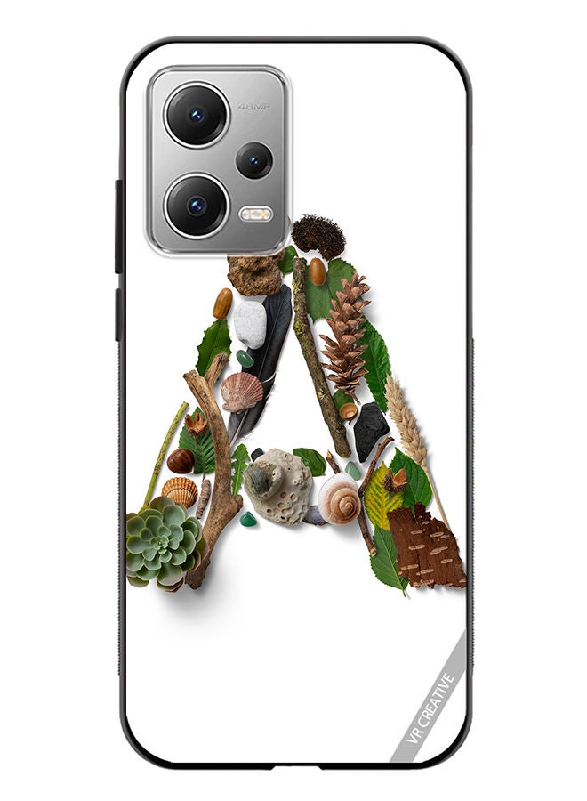 VR CREATIVE Protective Case Cover For Xiaomi Redmi Note 12 Alphabet A Design Multicolour - Image 1