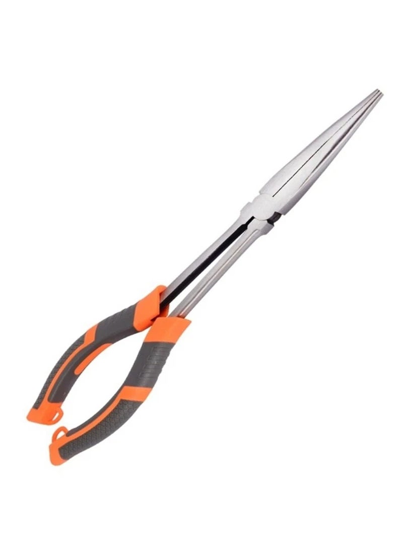 LOOPITYS Professional 28cm long pointed tip clamp with insulated handle for safe electrical operations - Image 5