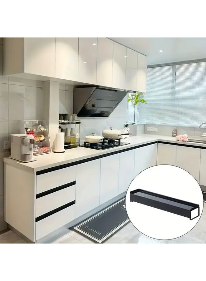 Heavy Duty Gas Electric Stove Exhaust Cover Rack Black Retractable Space Saving No Installation Needed - Image 4