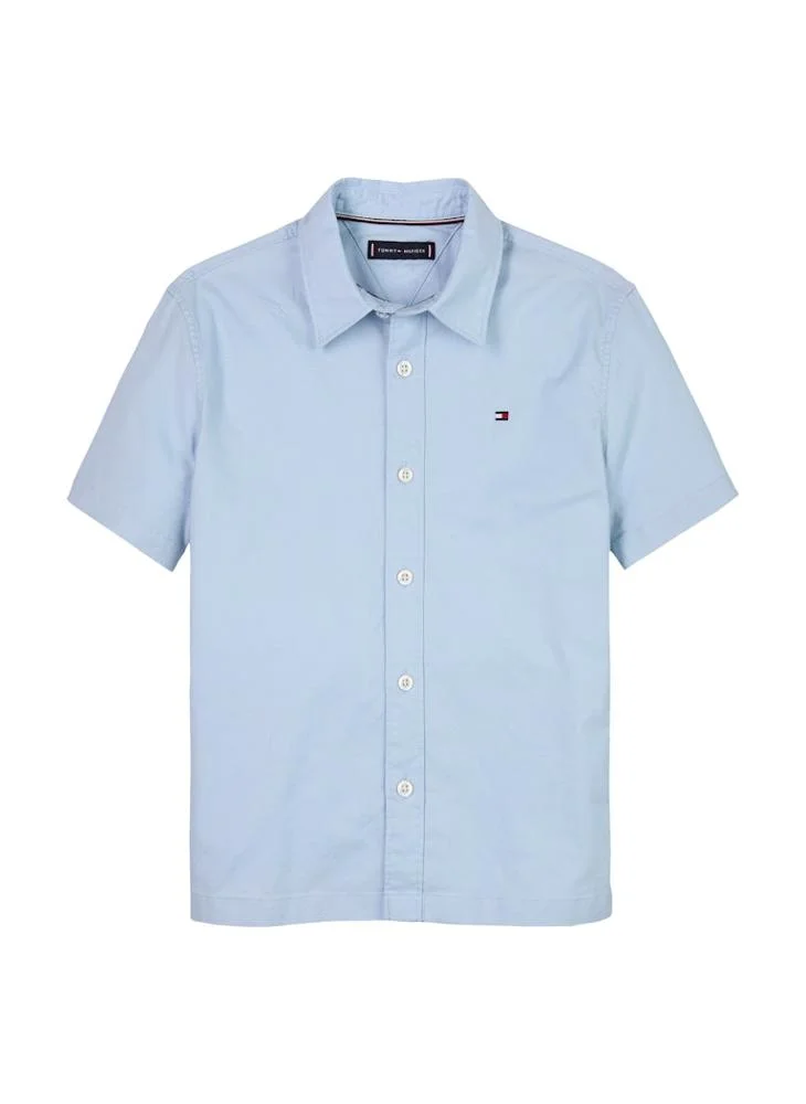 TOMMY HILFIGER Kids Stretch Oxford Ss Shirt