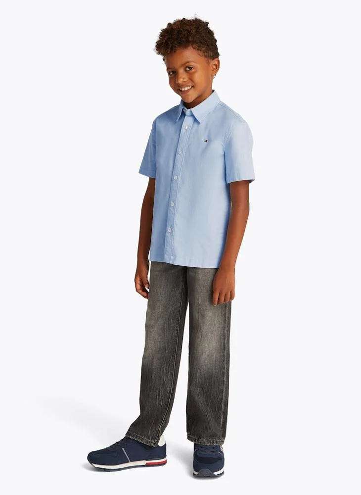 تومي هيلفيغر Kids Stretch Oxford Ss Shirt