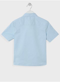 TOMMY HILFIGER Kids Stretch Oxford Ss Shirt  - Image 2