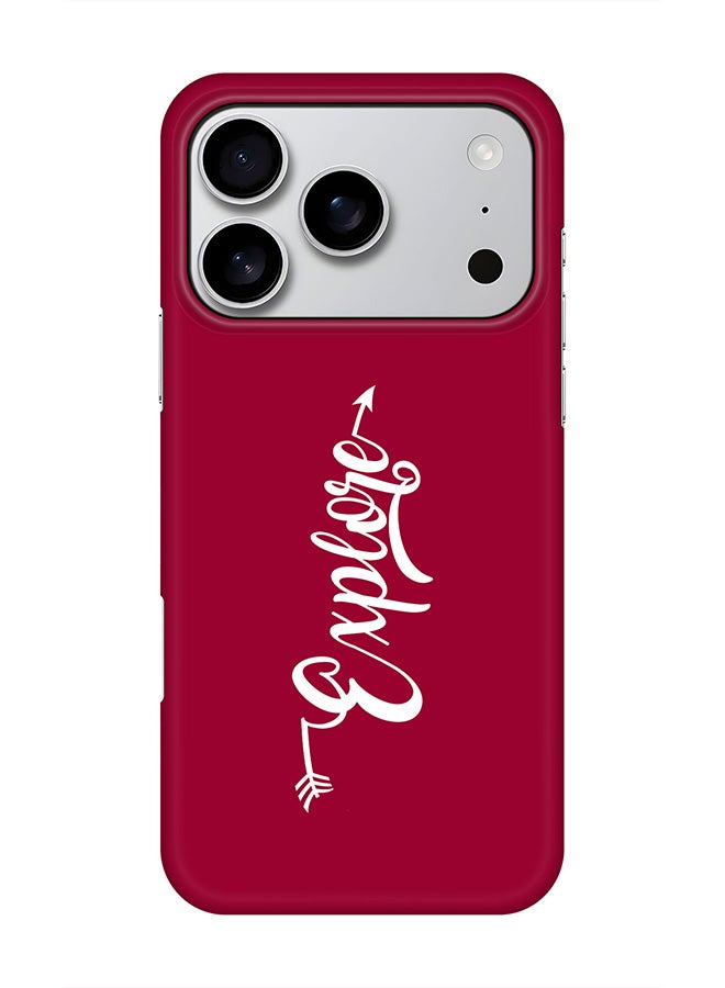 Stylizedd For iPhone 17 Pro,Case, [Compatible with MagSafe] Magnetic cover Slim fit Protection Matte, - Explore