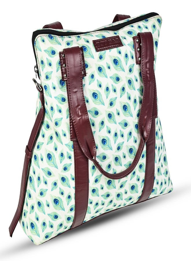 Bot Bag laptop handbag women Feather Motif - Image 4
