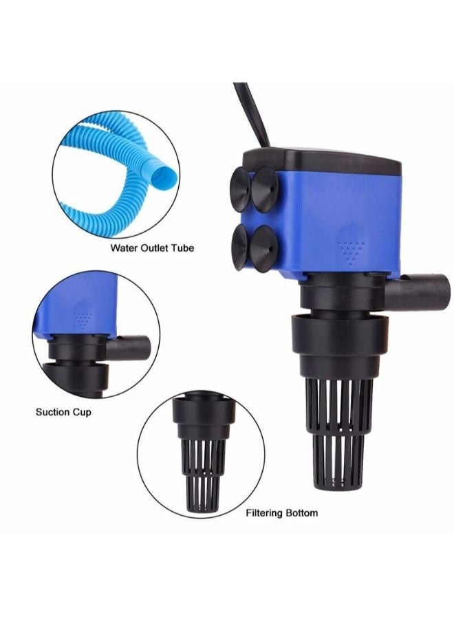 زي يانج رأس مضخة فيتر ZY-B4رأس مضخة فلتر داخلي 3 في 1 لحوض السمك، متعدد الوظائف، فلتر لحوض السمك، مضخة هواء، تدوير المياه، مناسب لأحواض أسماك الشعاب المرجانية - Image 1