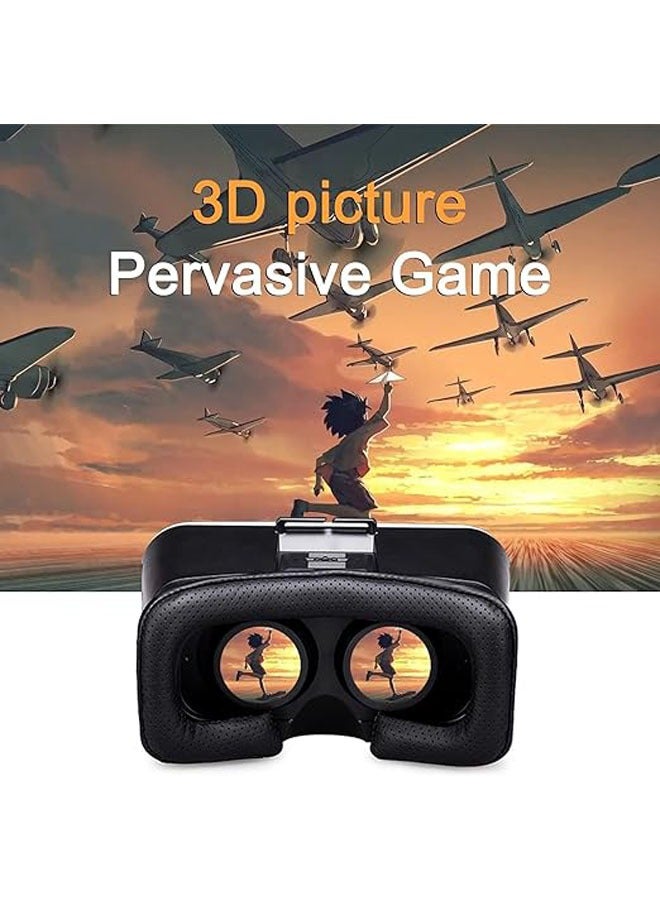 general VR Digital Glasses Headset 3D Virtual Reality Headset Gaming Glasses Giant Screen Cinema Effect Portable Headset Set Kids VR Glasses with Remote Control Family Friends Gifts - Image 2