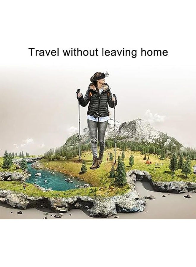 general VR Digital Glasses Headset 3D Virtual Reality Headset Gaming Glasses Giant Screen Cinema Effect Portable Headset Set Kids VR Glasses with Remote Control Family Friends Gifts - Image 3