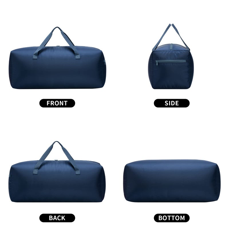 IFARADAY Foldable Duffel Bag 30" / 75L Lightweight with Water Rresistant for Travel-Navy Blue - Image 3