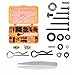 RampCrab Button Head Screws Kit for SCX24 AX24 RC Car 372Pcs Hardened Steel Grade 129 Screws Bearing Screws Set with Box for 124 RC Crawler Car Axial SCX24 C10 Deadbolt JLU Gladiator Bronco - Image 2