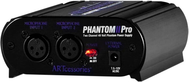 ART Pro Audio Phantom II Pro - Dual Channel 48 Volt Phantom Power Supply - Image 5