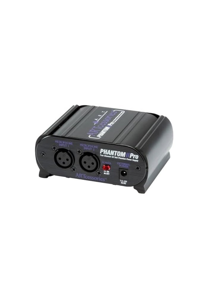 ART Pro Audio Phantom II Pro - Dual Channel 48 Volt Phantom Power Supply - Image 4