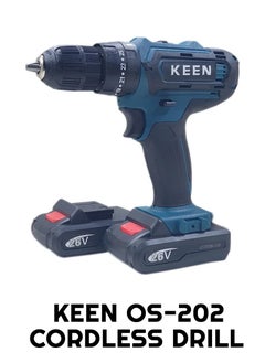 Keen KEEN Cordless Electric Drill Premium Electric Screwdriver Set with 24 pcs Tools - 10mm 2 Li-ion Batteries. 26V/1650rpm/Min/50-60Hz KEEN OS-202  - Image 1