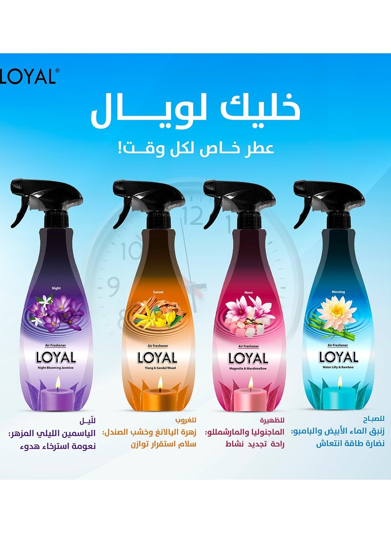 لويال Loyal Sandal Wood Fragrance Concentrated Air Freshener For Home, Office, Inside Car, 450ml, Sunset - Image 5