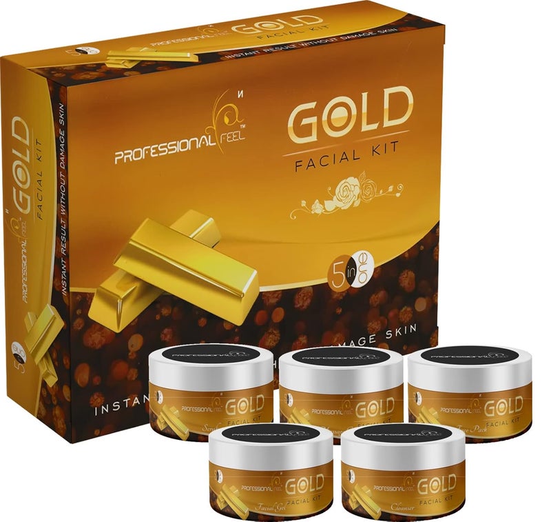 Professional Feel Diamond Gold Facial kit Set of 5 500 gm Pack of 2 - Image 4