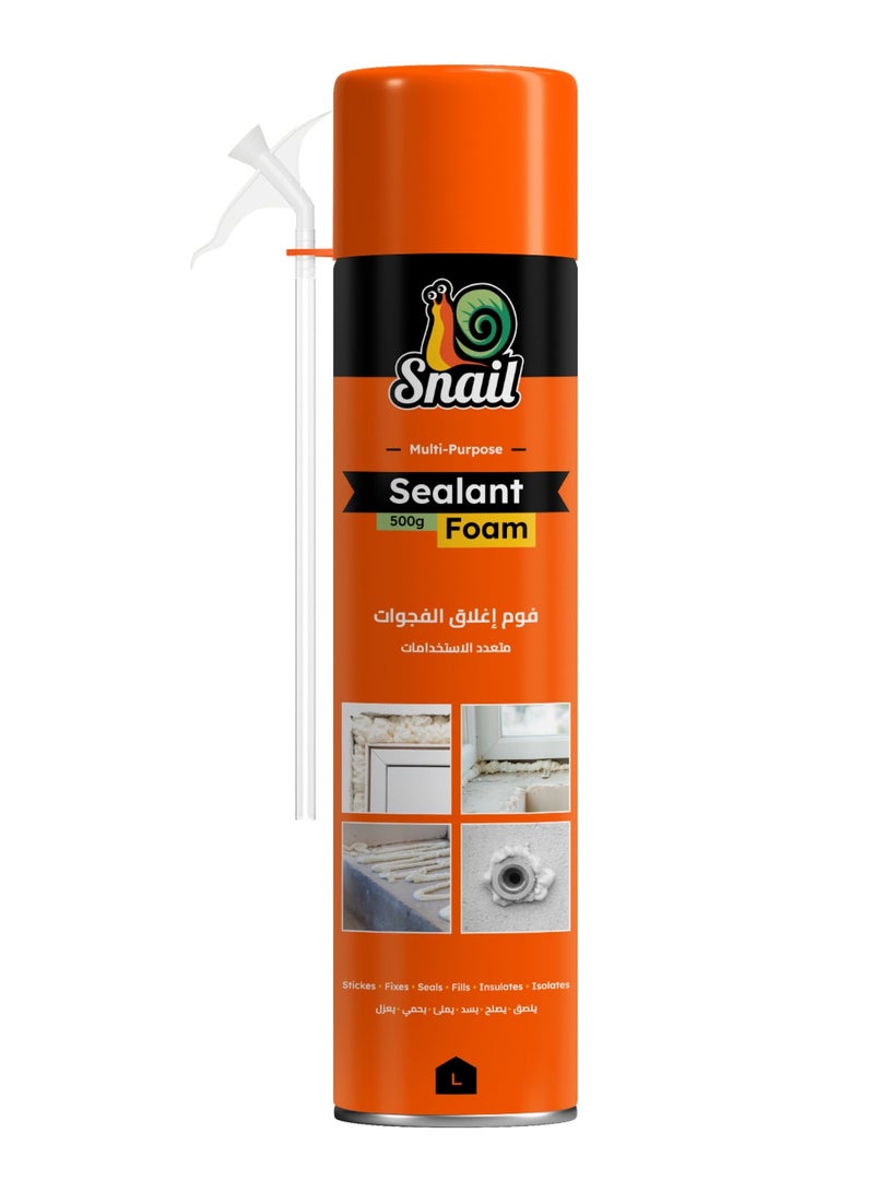 LAWAZIM Snail Polyurethane Foam - High-Density Sealant Spray with Extended Reach Tip for Weatherproof Insulation Heat Preservation and Gap-Filling in Construction Home Repairs and DIY Projects - Image 2