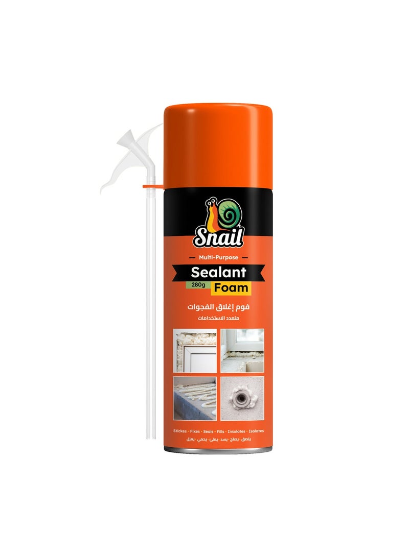 LAWAZIM Snail Polyurethane Foam - High-Density Sealant Spray with Extended Reach Tip for Weatherproof Insulation Heat Preservation and Gap-Filling in Construction Home Repairs and DIY Projects - Image 1