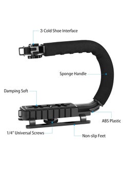 PULUZ U/C Shape Portable Handheld DV Bracket Stabilizer for All SLR Cameras and Home DV Camera  - Image 2