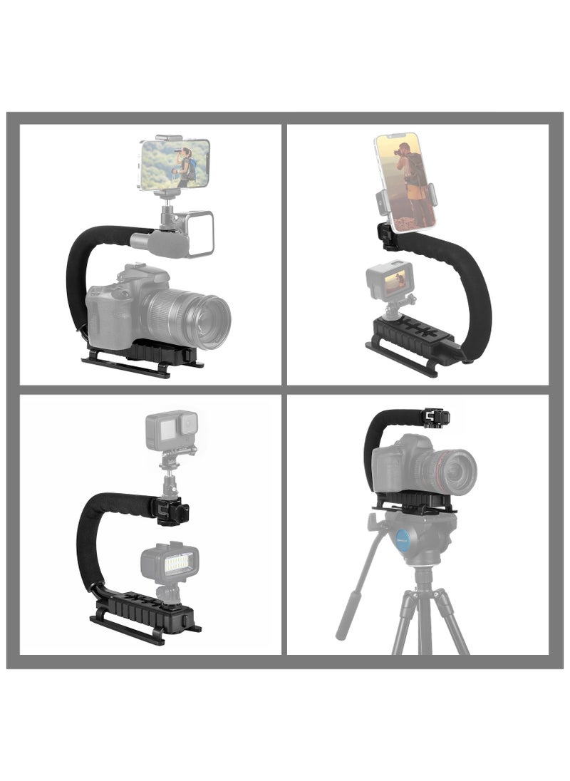 PULUZ U/C Shape Portable Handheld DV Bracket Stabilizer for All SLR Cameras and Home DV Camera  - Image 5