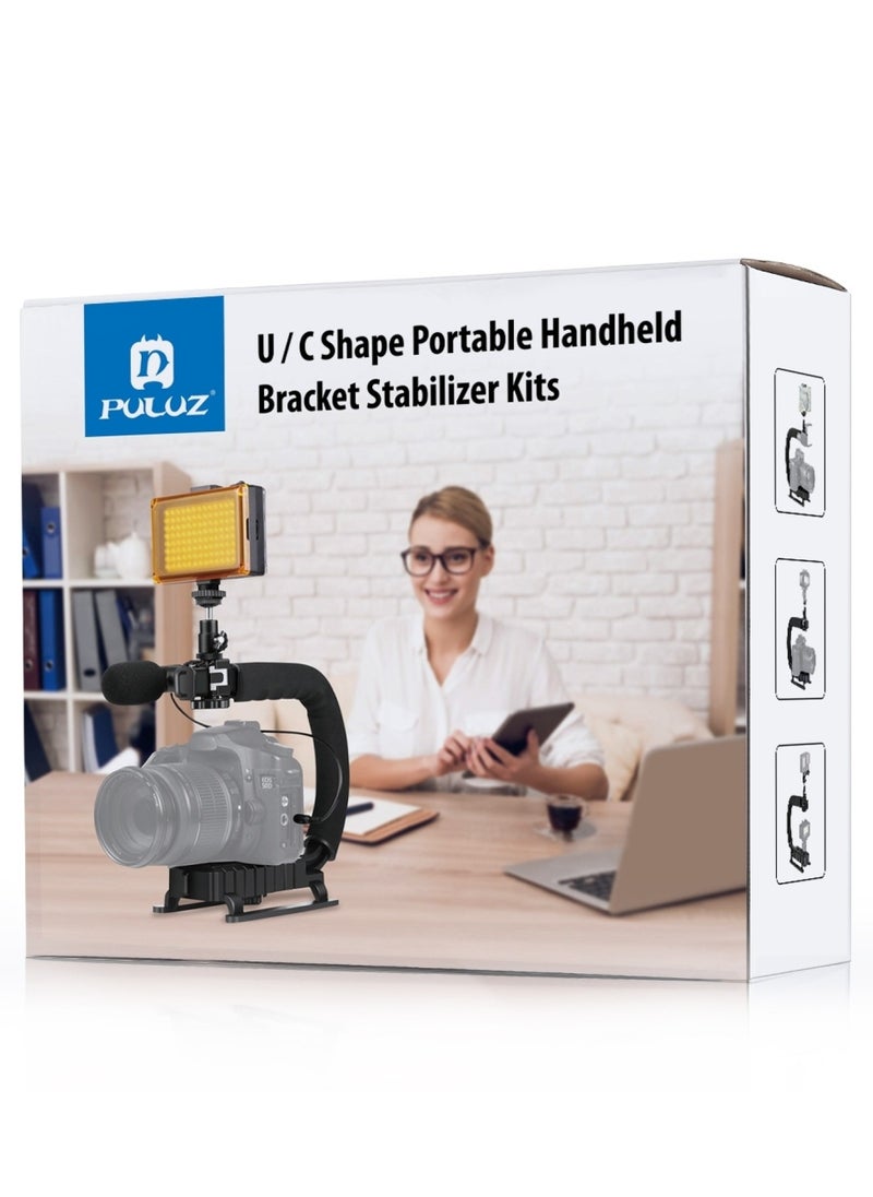 U/C Shape Portable Handheld DV Bracket Stabilizer for All SLR Cameras and Home DV Camera