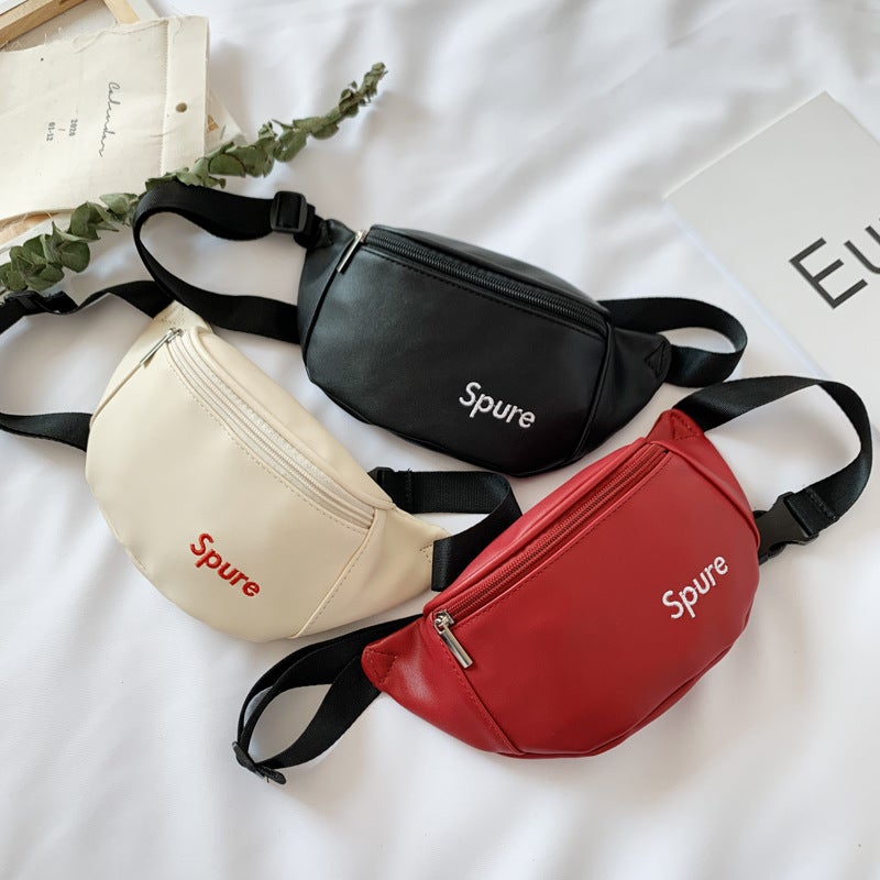 Kindergarten Girl Crossbody Bag Letter Boy Baby Travel Waist Bag Versatile Single-Shoulder Children'S Bag Trendy Cool Children'S Bag - Image 2