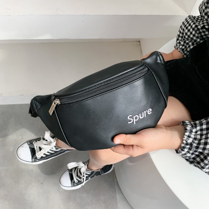 Kindergarten Girl Crossbody Bag Letter Boy Baby Travel Waist Bag Versatile Single-Shoulder Children'S Bag Trendy Cool Children'S Bag - Image 5