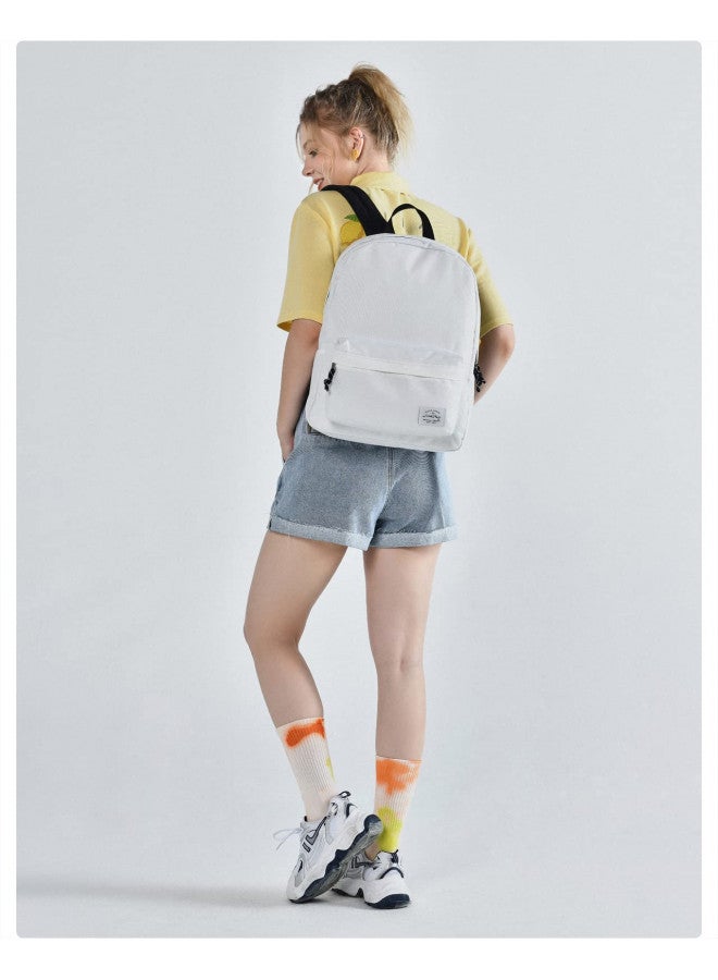 hotstyle HotStyle SIMPLAY Classic School Backpack Bookbag, White  - Image 1