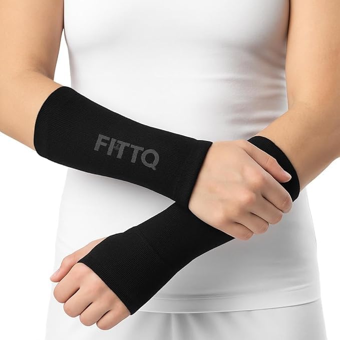 Elastic Wrist Support - Adjustable Compression Brace for Pain Relief - Black