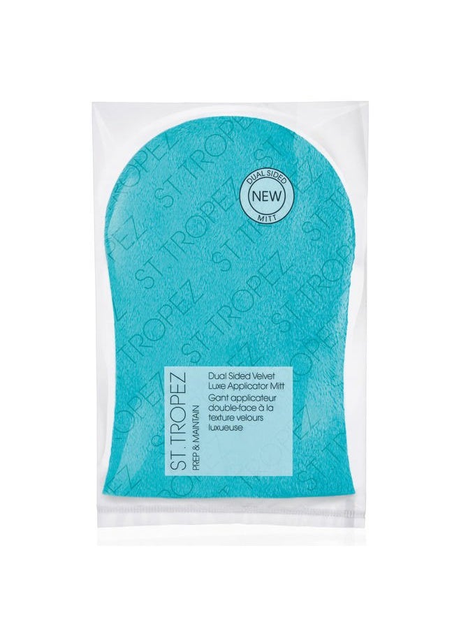 ST.TROPEZ Double-Sided Luxe Velvet Applicator Mitt, Soft Self Tanning Mitt for a Flawless Finish, Waterproof Tanning Mitt for a Smooth and Even Self Tan, Ultimate Mitt for Self Tanner, 1 ct  - Image 1