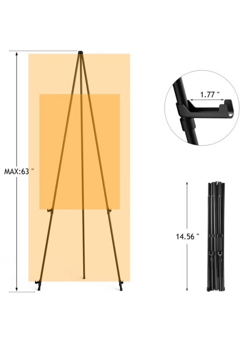 يوكا سبائك الألومنيوم حامل رسم حامل قابل للطي تلسكوبي عرض موقف محمول - Image 2