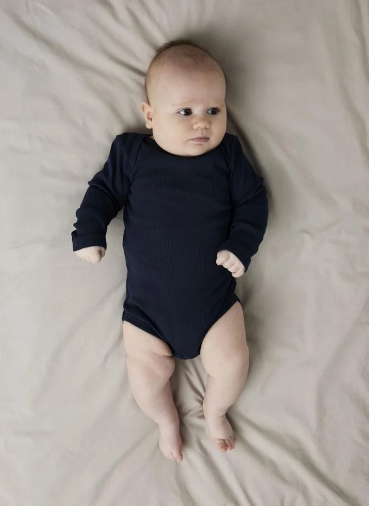 NAME IT Kids Neutral 5-Pack Long Sleeve Ribbed Bodysuits