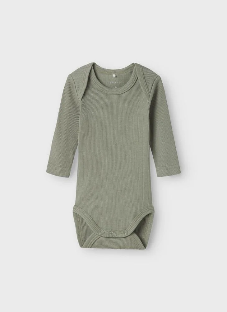 Name It  Kids Neutral 5-Pack Long Sleeve Ribbed Bodysuits  | Best Price UAE