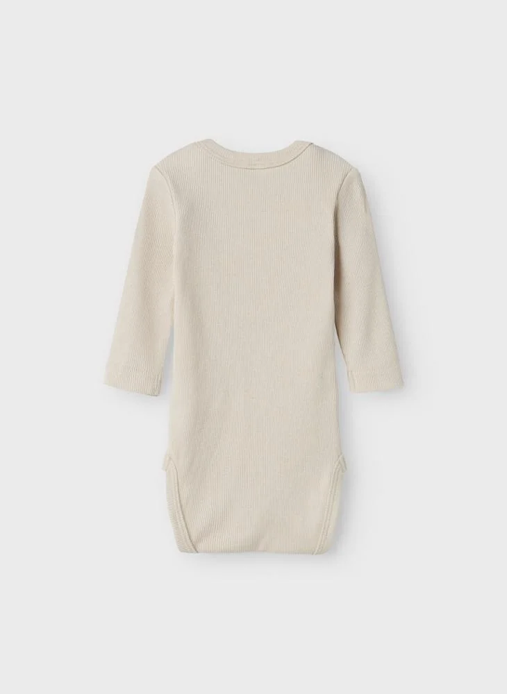 Name It  Kids Neutral 5-Pack Long Sleeve Ribbed Bodysuits  | Best Price UAE