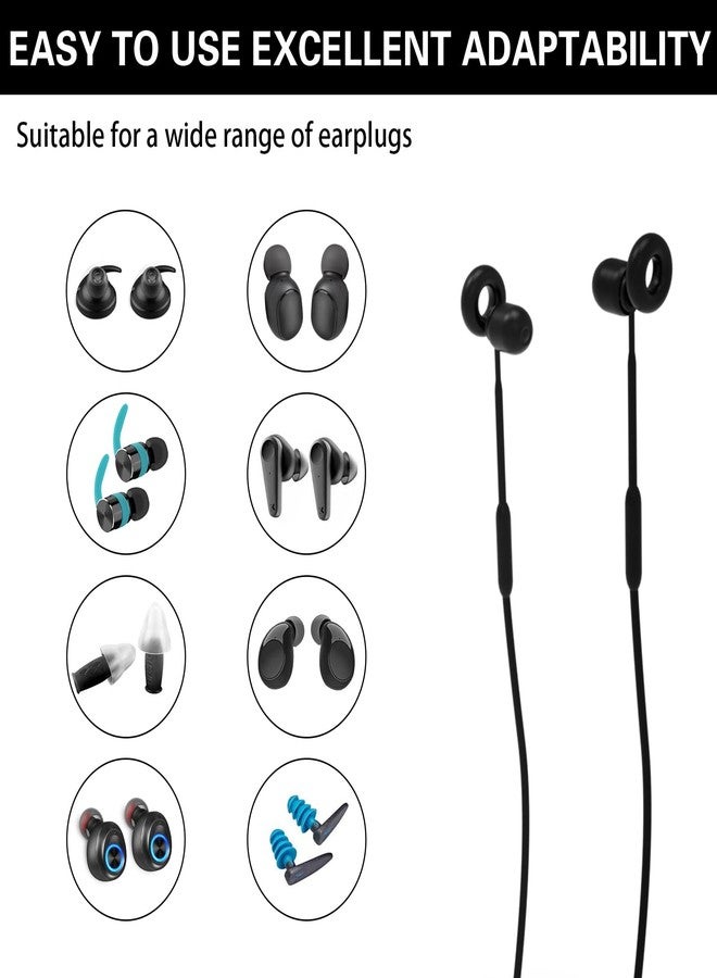 Kasiden Earplug Lanyard [2 pcs] with Magnetic Tug-Resistant Safety Cord, Flexible Silicone Lanyard with Most Earplugs with Removable Tips Compatible - Image 5
