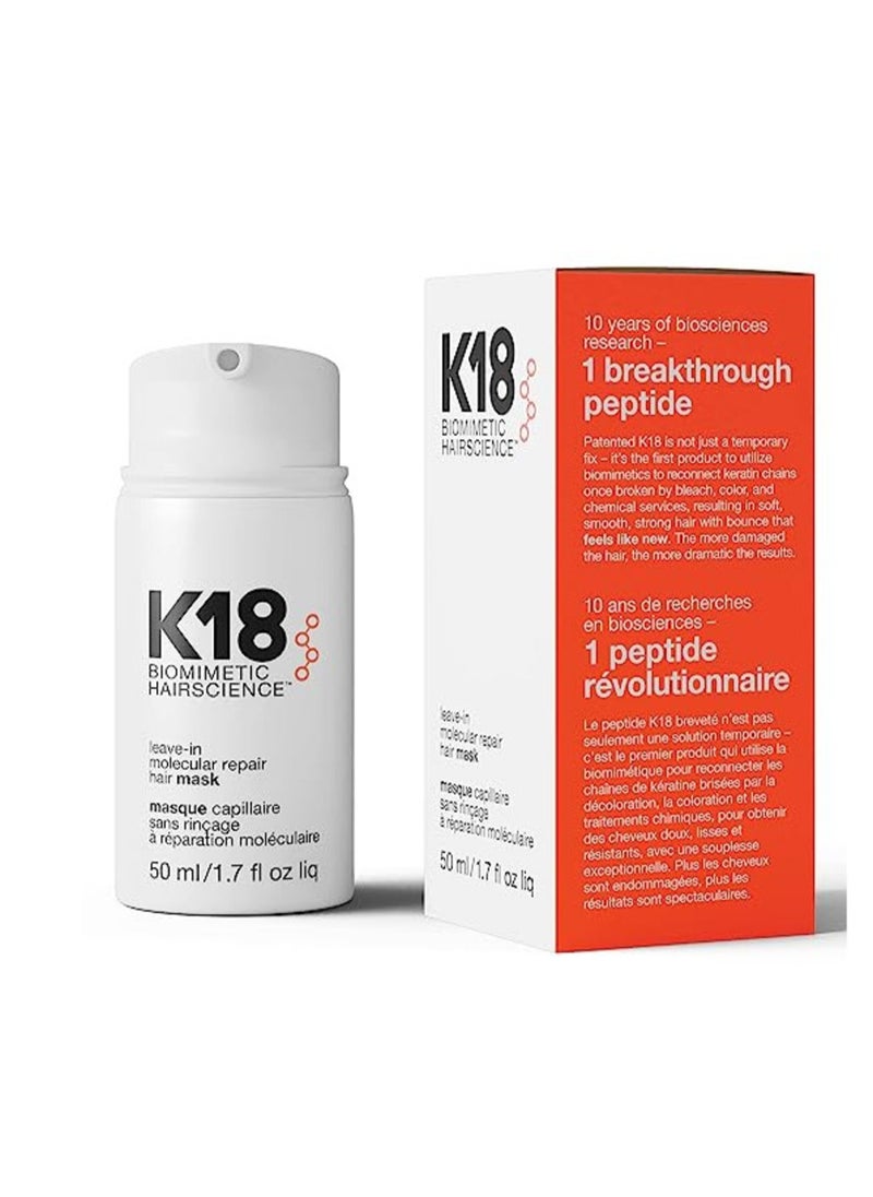 K18 K18 Leave-in Molecular Repair Hair Mask 50Ml  - Image 1