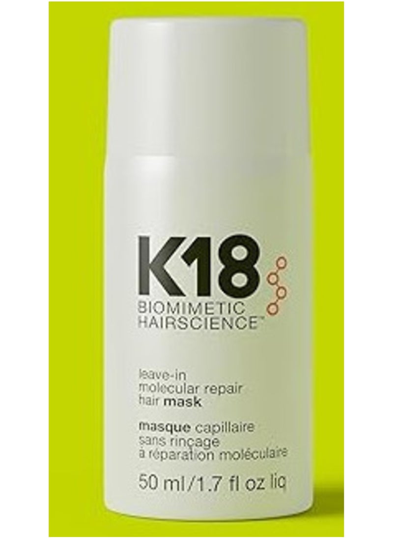 K18 K18 Leave-in Molecular Repair Hair Mask 50Ml  - Image 3