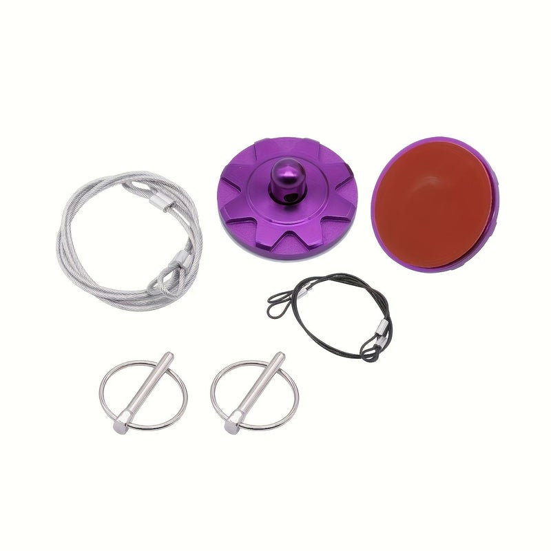 Blue Hood Locks Engine Parts Car Racing Hood Pin Latch Kit With Plate Bonnet Pins Modification - Image 3