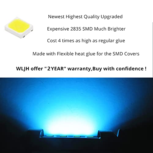 WLJH 17pcs 12V LED Interior Lights Package Kit+ License Plate Light Lamp Accessories for BMW E46 M3 1999-2006 Sedan Wagon Coupe Ice Blue - Image 4