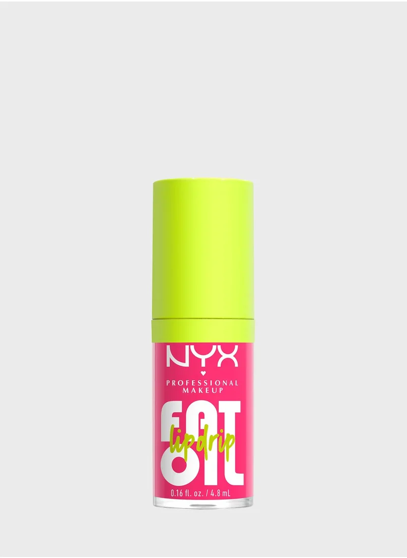 NYX PROFESSIONAL MAKEUP Fat Oil Lip Drip, Moisturizing, Shiny, Vegan Tinted Lip Gloss - 02 Missed Call