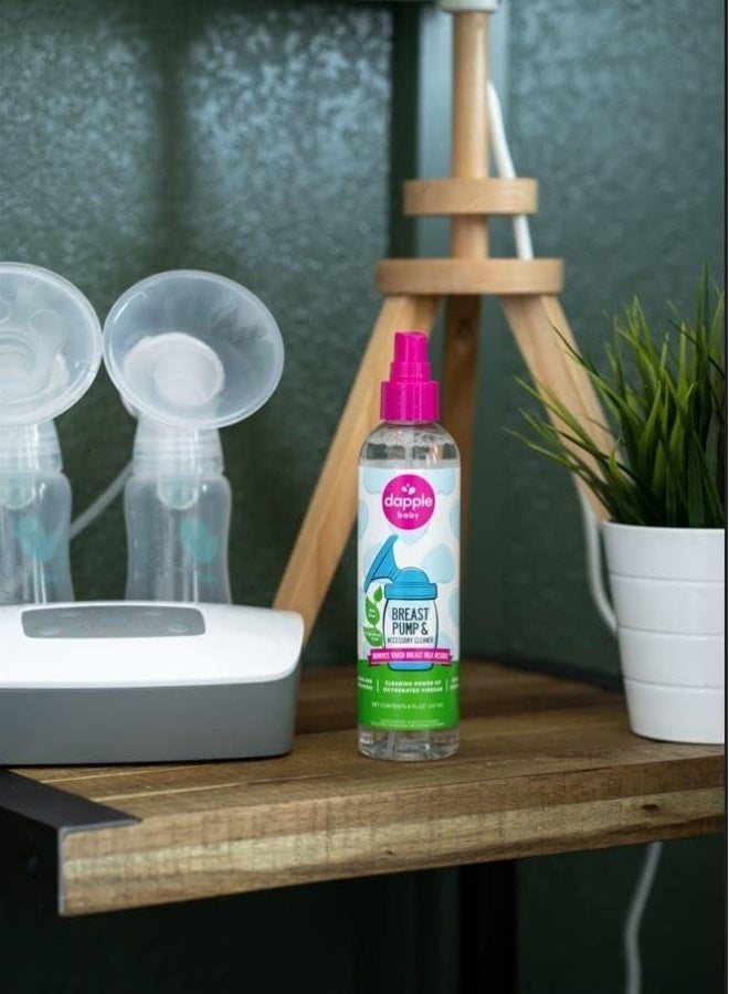 dapple Breast Pump Cleaner Spray Baby, 8 Fl Oz Bottle, Unscented, Plant Based  Hypoallergenic - Removes Milk Residue - Easy Rinse Formula With Oxygenated Vinegar - Image 3