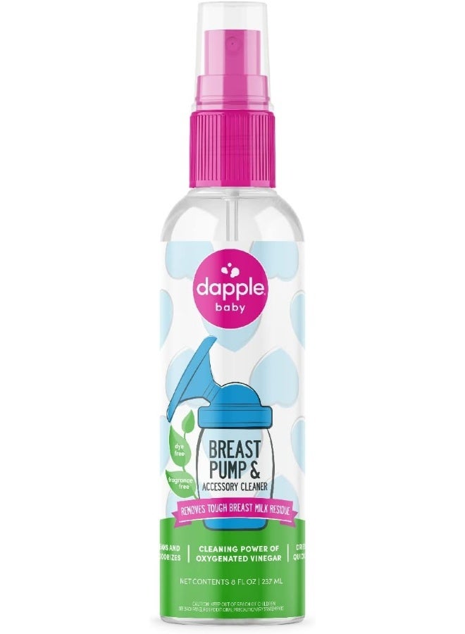 dapple Breast Pump Cleaner Spray Baby, 8 Fl Oz Bottle, Unscented, Plant Based  Hypoallergenic - Removes Milk Residue - Easy Rinse Formula With Oxygenated Vinegar - Image 1