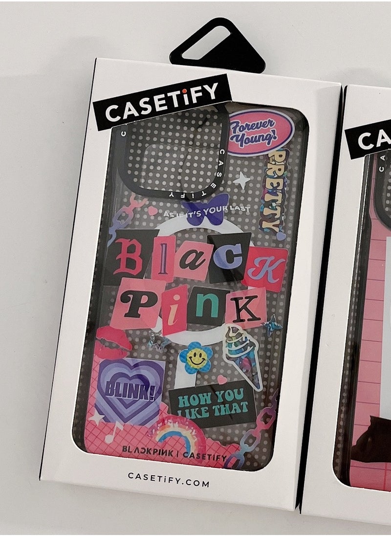 Casetify - Case for iPhone 14 Black Pink MagFit Anti-Yellowing Technology Clear Black for iPhone 13 Cover - Image 1