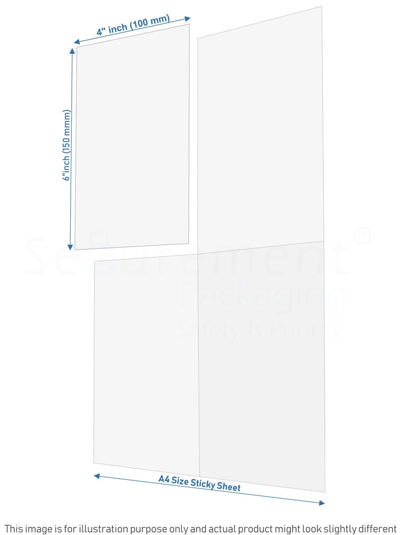 Securement Easyship Sticky Labels (A4 Size Sheet with 4 Pre-Cut Labels Per Sheet) - to Print Easyship Order Label & Invoice (200 Sheets) - Image 4